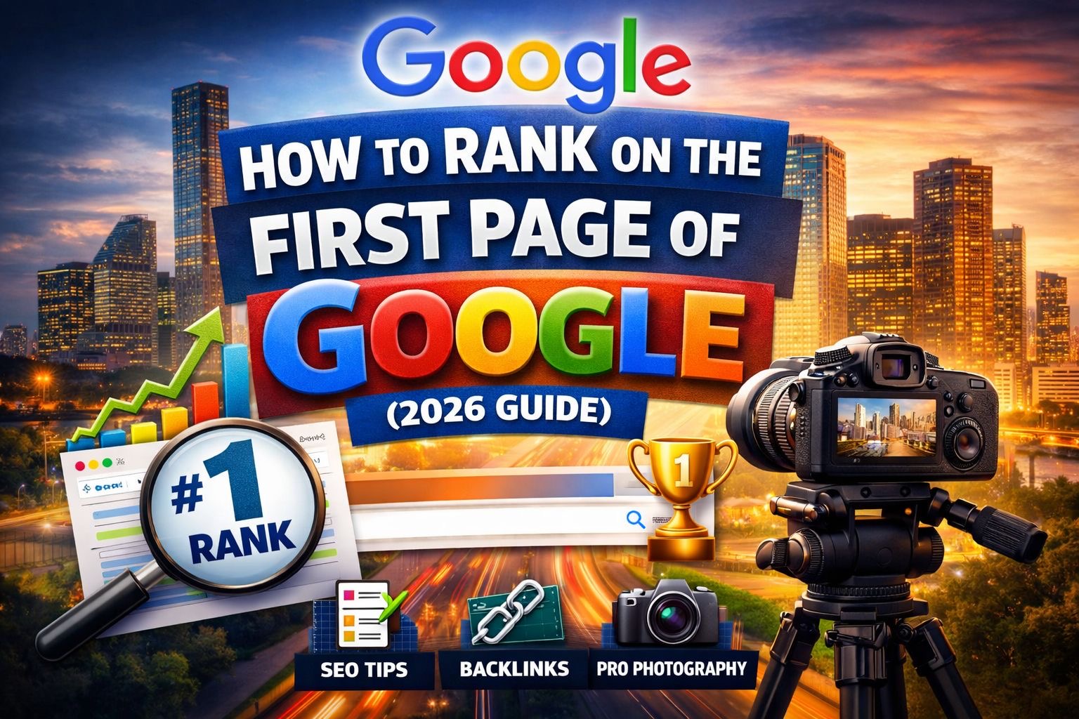 rank on first page of google wedding photographer near me